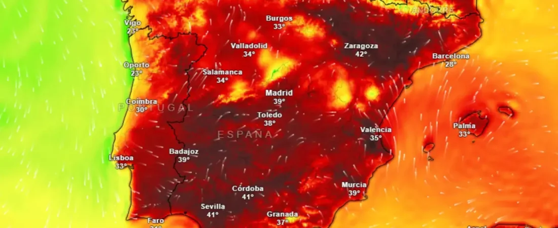 Alerta roja por calor y tormentas: las altas temperaturas activan hoy los avisos en gran parte de España