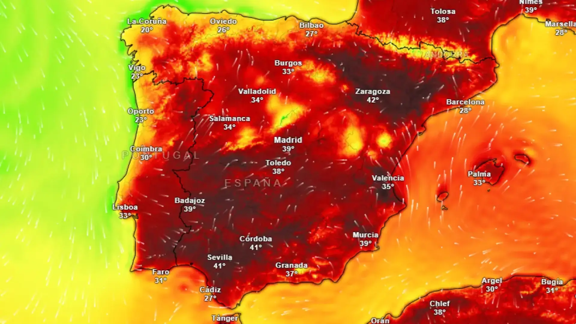 Alerta roja por calor y tormentas: las altas temperaturas activan hoy los avisos en gran parte de España