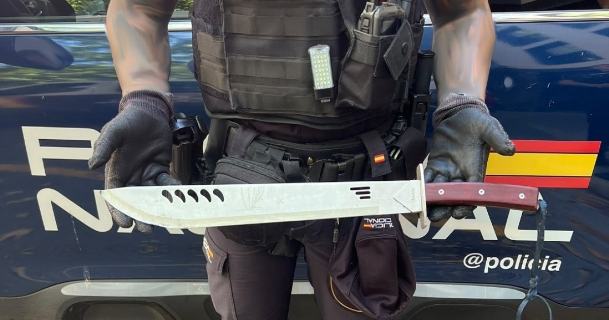 Detenido en Palma tras perseguir a su ex con un machete de medio metro