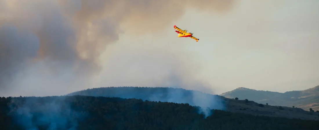El detenido por iniciar el incendio de Lozoyuela es un hombre de 52 años, con antecedentes y llevaba un mechero