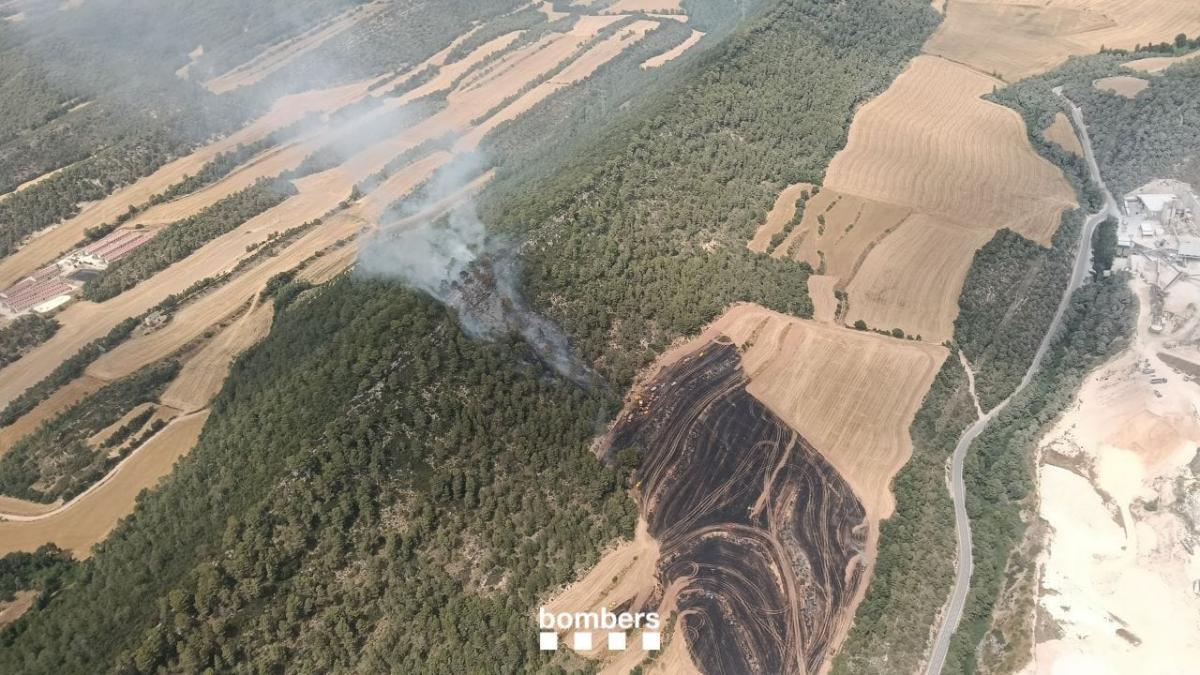 Estabilizado el incendio forestal en Pontils, en la Conca de Barberà