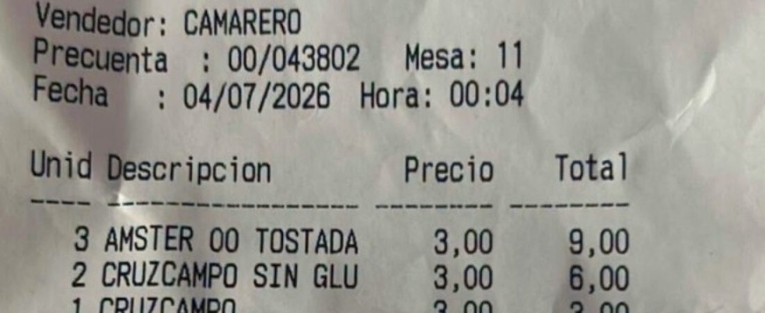 Pide cerveza sin gluten por su celiaquía y acaba denunciando una falta de respeto en un local de Jaén